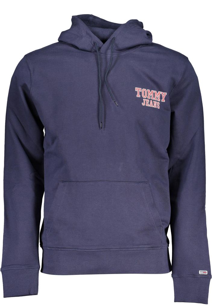 Stylishes Herren Sweatshirt Blau: Kapuze, Kängurutasche, Produktbild 
