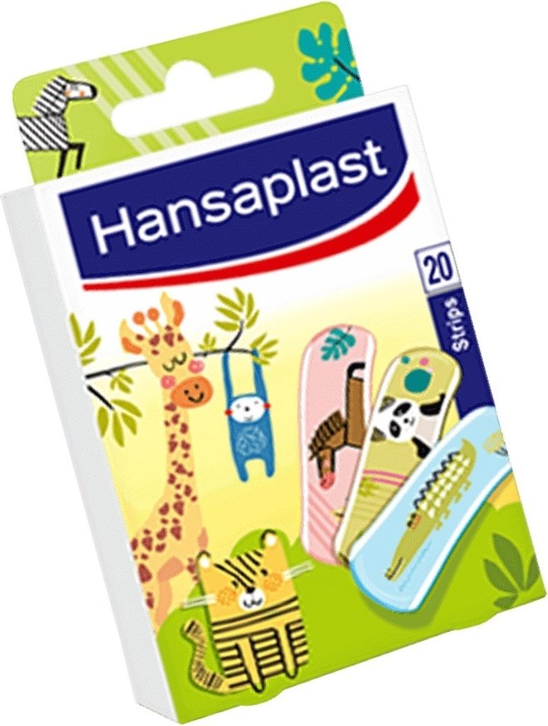 Hansaplast Kids Animal, 1,9 x 7,2 cm, Rechteckig, Produktbild 