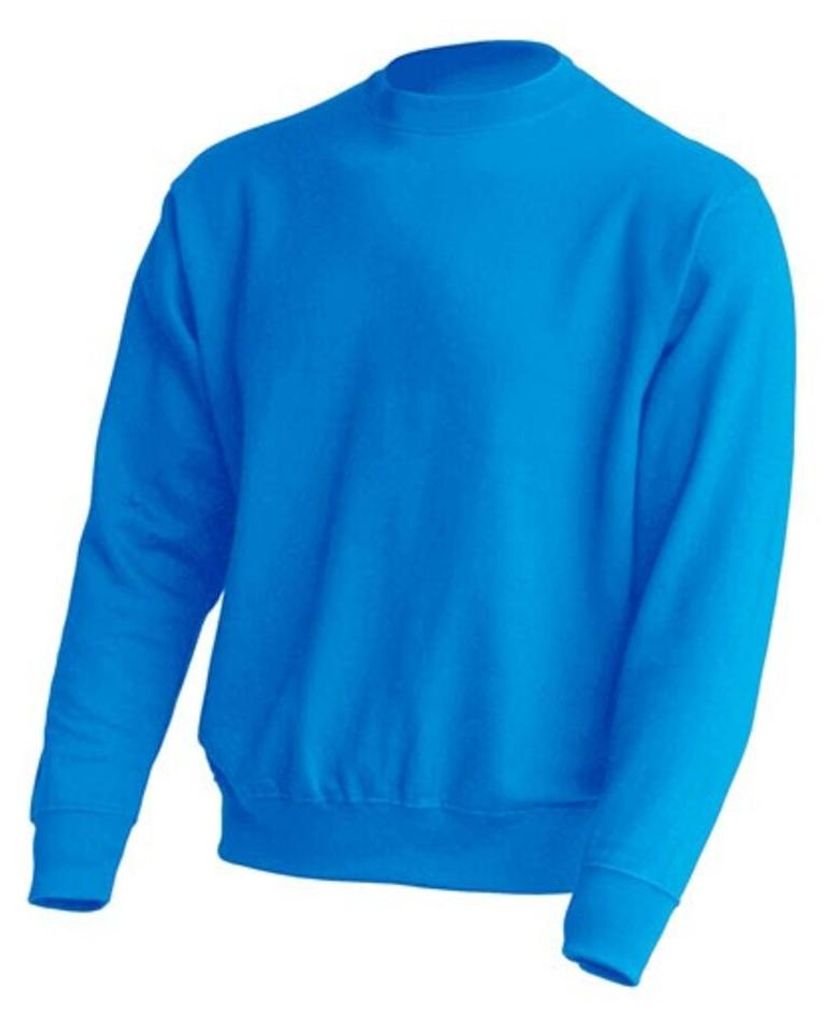 JHK - Sweatshirt Rundhalsausschnitt für Herren/Damen Uni LT4422 (M) (Aquablau)