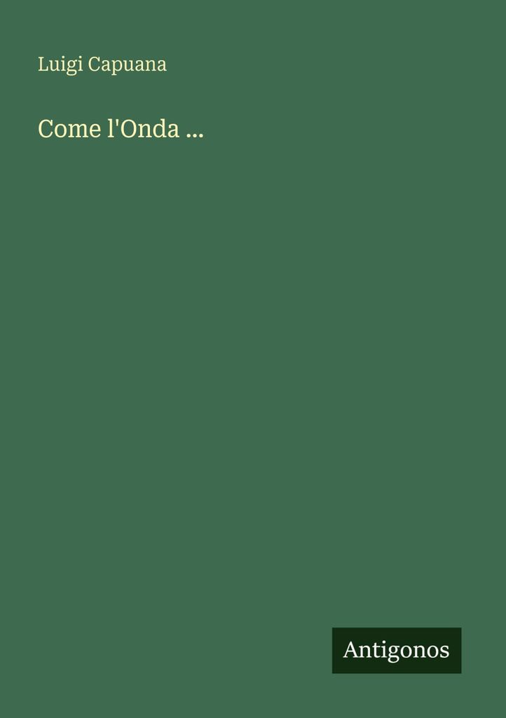 Come l'Onda ...