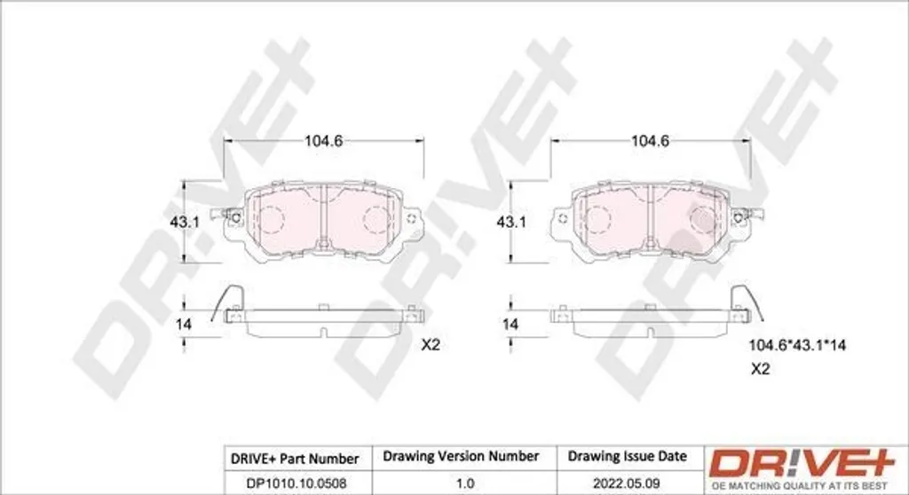 Plaquettes de frein arrière pour entretien de Mazda CX-5 GH et KE