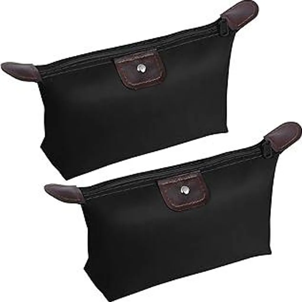 Aucuu Set 2 Borse Toilette Piccole - Organizer Impermeabile per Pennelli