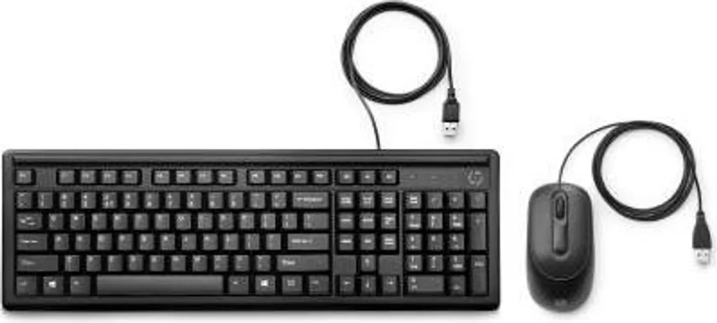 Clavier USB HP 160 Noir avec Disposition QWERTY Anglais pour PC
