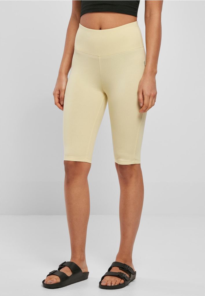 Urban Classics TB5014 | Ladies Organic Stretch Jersey Cycle Shorts Radlerhose - Farbe: softyellow - Größe: XS