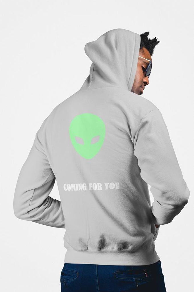 D&B Uni Hoodie ZIPEB00003 Coming HellGrau-Größe S