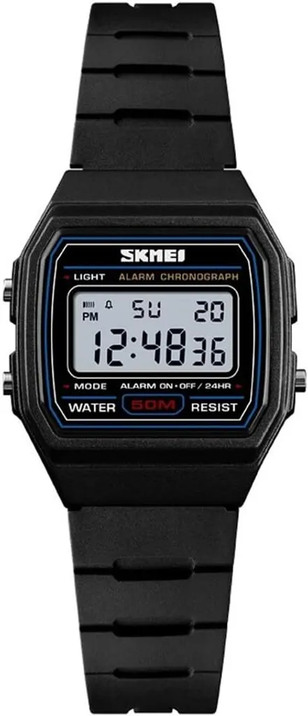 Orologio Digitale LED Sportivo Con Cinturino In Silicone - Display Elettronico Con Data, Impermeabile 30m - Colore Rosa - 3