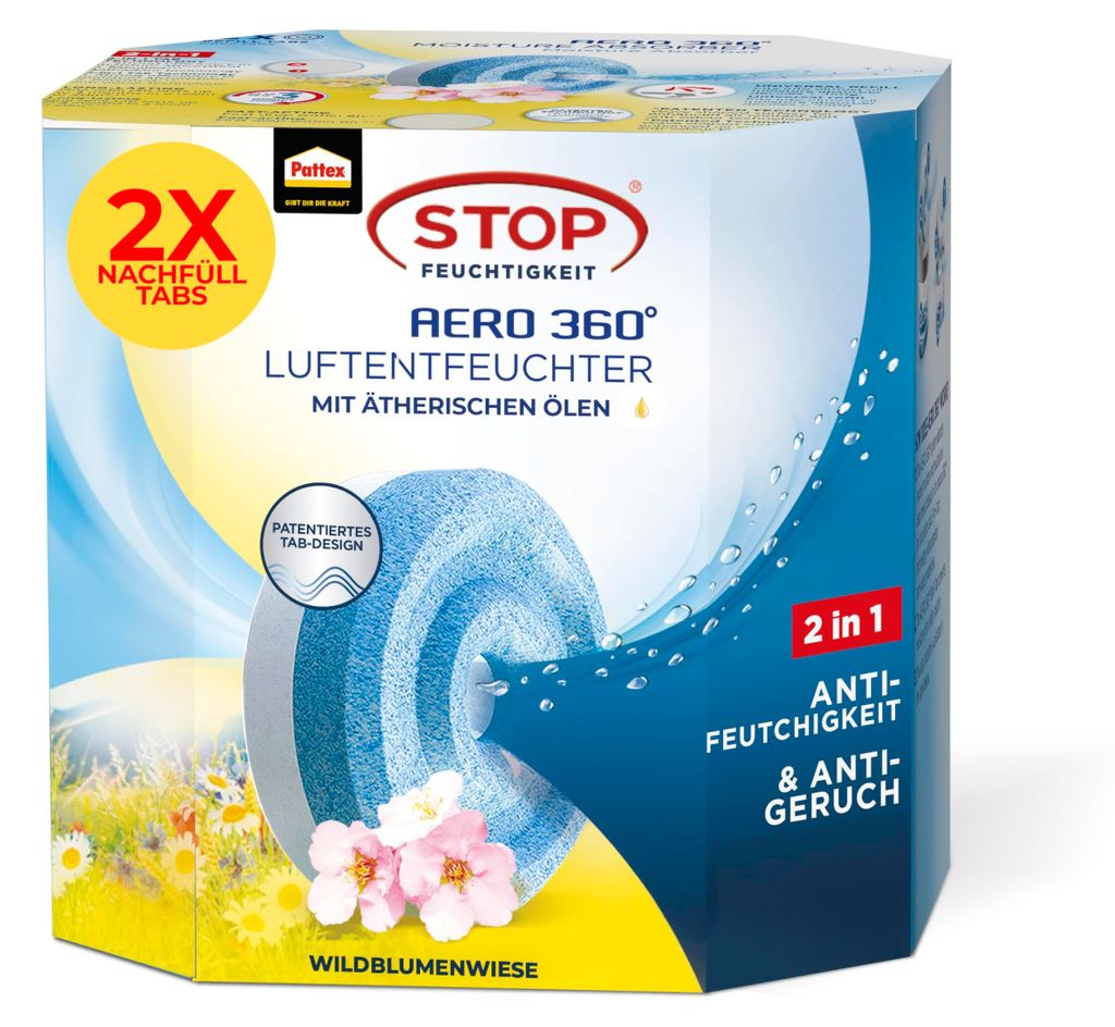 Pattex AERO 360° Wildblumenwiese Tabs Nachfüllpack, Produktbild 