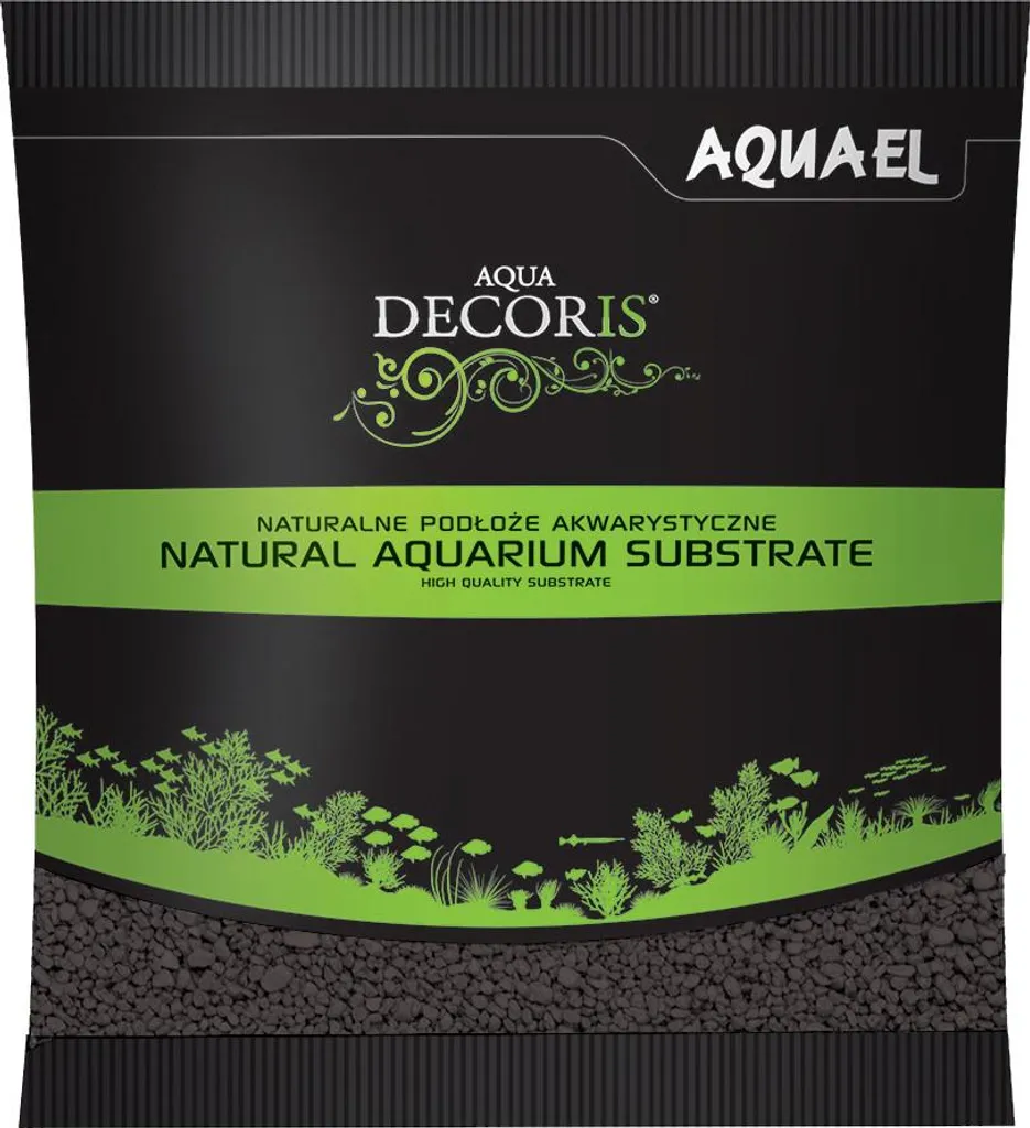 AQUA DECORIS Quarzo Nero 2-3mm 1kg | Estetica Acquascaping Premium