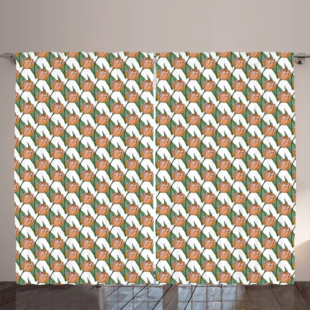 ABAKUHAUS Rideau Rustique Vendange de Fleurs, Art Gravé Blanc, 280x225 cm