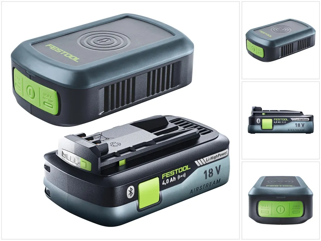 Festool PHC 18 Chargeur de chantier sans fil pour mobile et batterie 18V