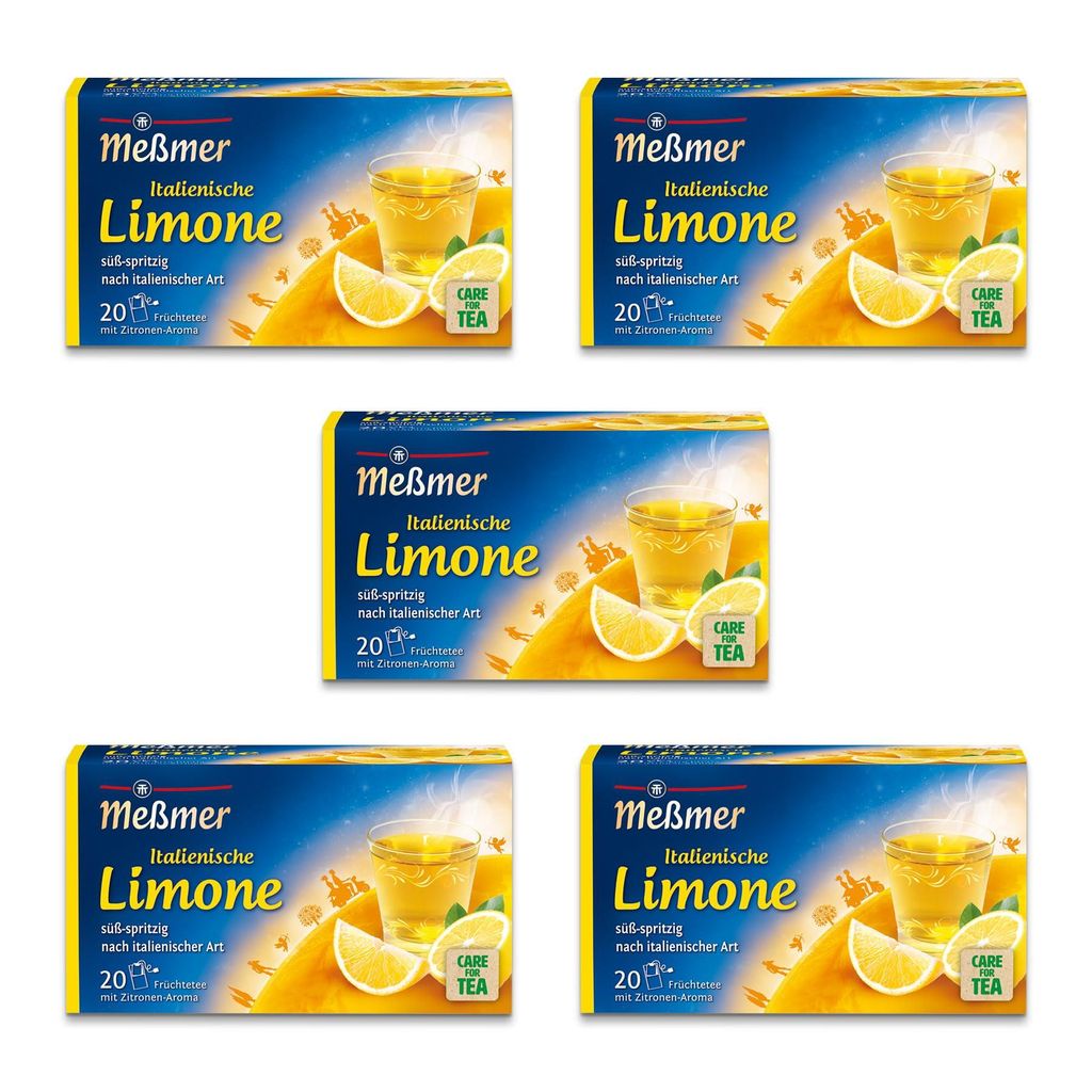Meßmer Ländertee I Italienische Limone Tee I 5x 20 Produktbild 