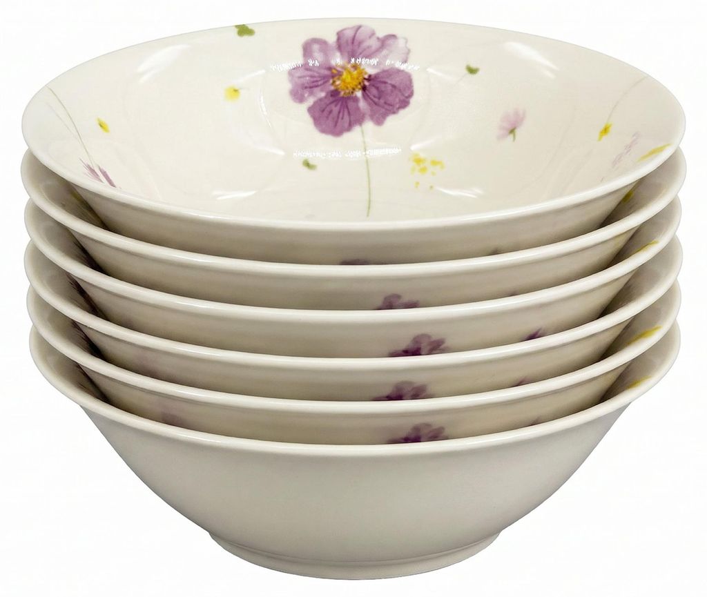 Set van 6 porseleinen schaaltjes, merk Bella Symfonie, Productafbeelding 