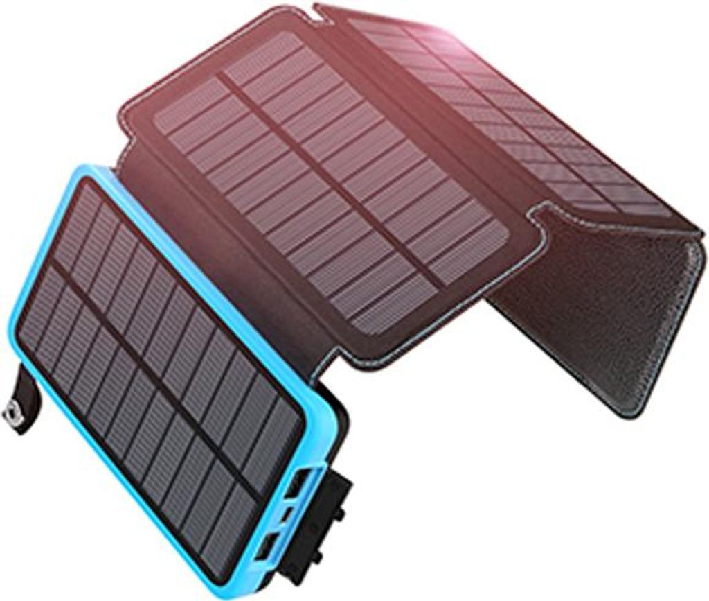Externí solární baterie, powerbanka 20 000 mAh, vodotěsná, Obrázek produktu 