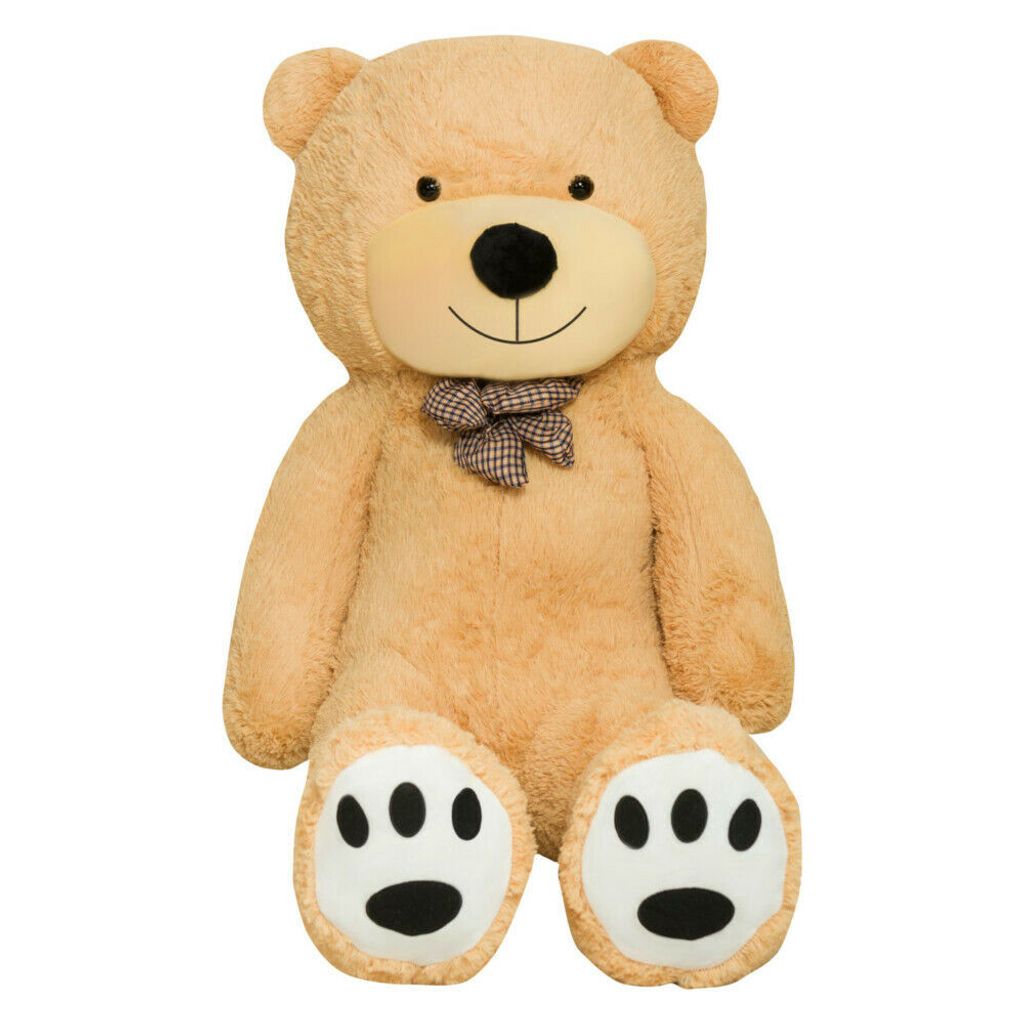 TEDBI Groß Teddybär 140cm XXL Plüsch Grau Kuscheltier Stofftier Plüschtier bär 