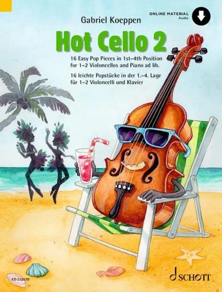 Livre de partition Hot Cello 2 et ressources audio pour étudiants