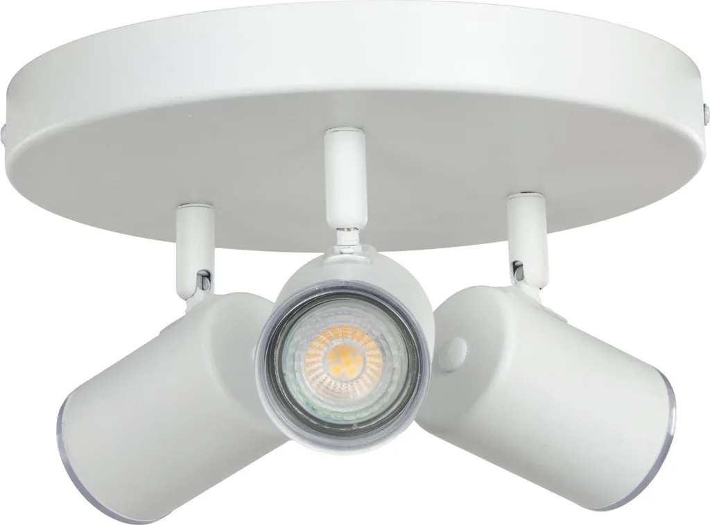 Spot de Plafond Design Blanc Eglo Consuma 1 Ø 25 cm Tripartite Orientable - 2