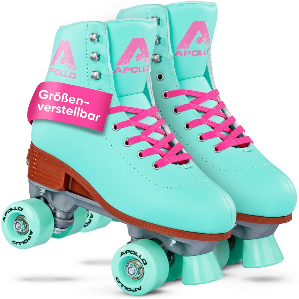 Apollo Rollschuhe »Disco Quads« Gr. M 35-38 Lagoon Inliner Produktbild 