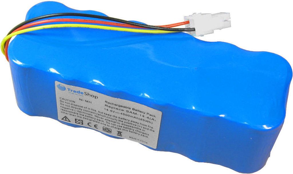 Trade-Shop Ni-MH Akku 14,4V / 4500mAh ersetzt VCA-RBT20 VCARBT20 VCA-RBT-20 für Samsung Navibot SR8840 SR8845 SR8855 SR8895 VCR8845 SR8848 VCR8855...
