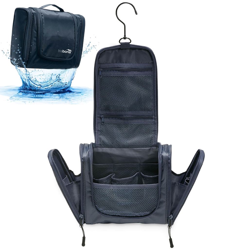 TRABONA Kulturbeutel zum Aufhängen für Herren - Waschtasche Produktbild 