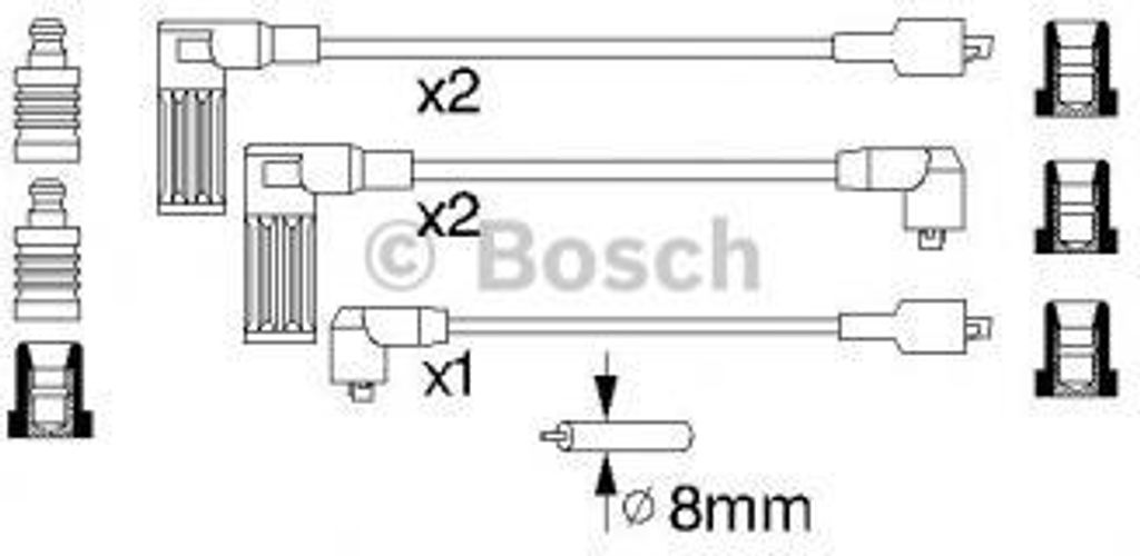 Bosch Zündleitungssatz 0 986 356 846