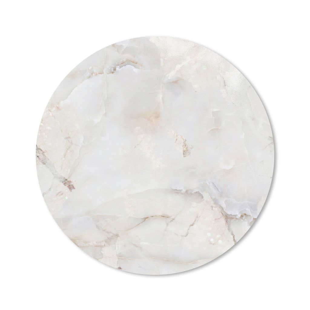 MuchoWow Mauspad Mousepad Marmor - Gelb - Perlmutt 50x50 cm - Mousepads - Maus Mat - Pad - Mausunterlage - Vinyl