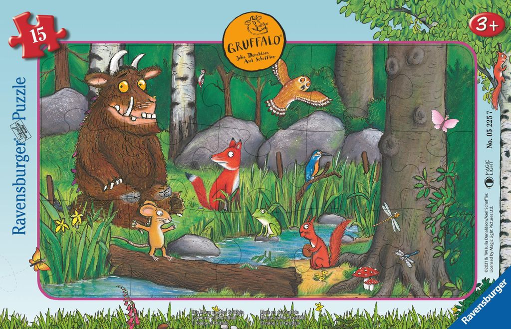 Ravensburger Kinderpuzzle 05225 - Die Maus und der Grüffelo Produktbild 