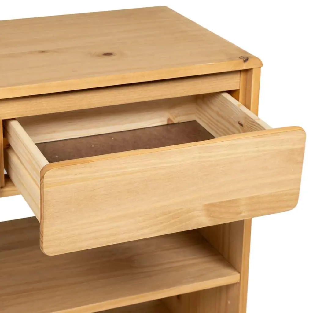 Table console SAUDA stable en pin : Solution gain de place chêne