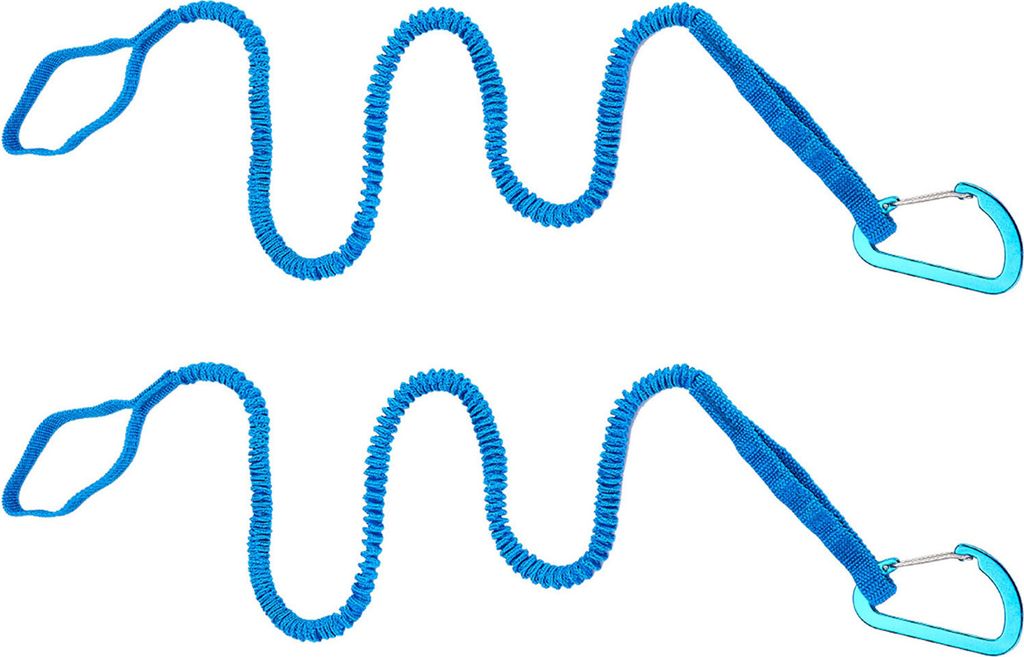 1/2/4 Stück Kajakpaddel-Leine, elastisches Bungee-Gurt-Lanyard-Seil, leichte Kajak-Ruten-Leine für Bootfahren, Angeln, Rafting, Kanufahren