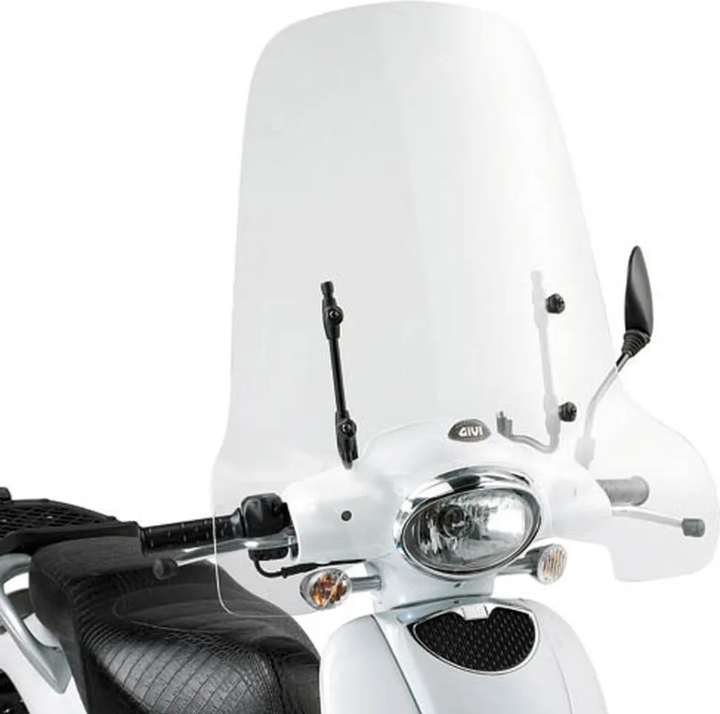 Bulle haute protection GIVI transparente 56x66 cm pour grand confort