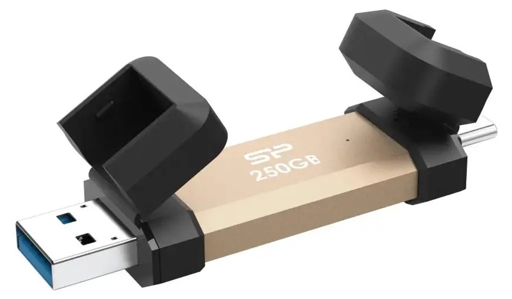 Clé USB Double Connecteur 250Go Silicon Power DS72 USB 3.2 Gen 2 - 3