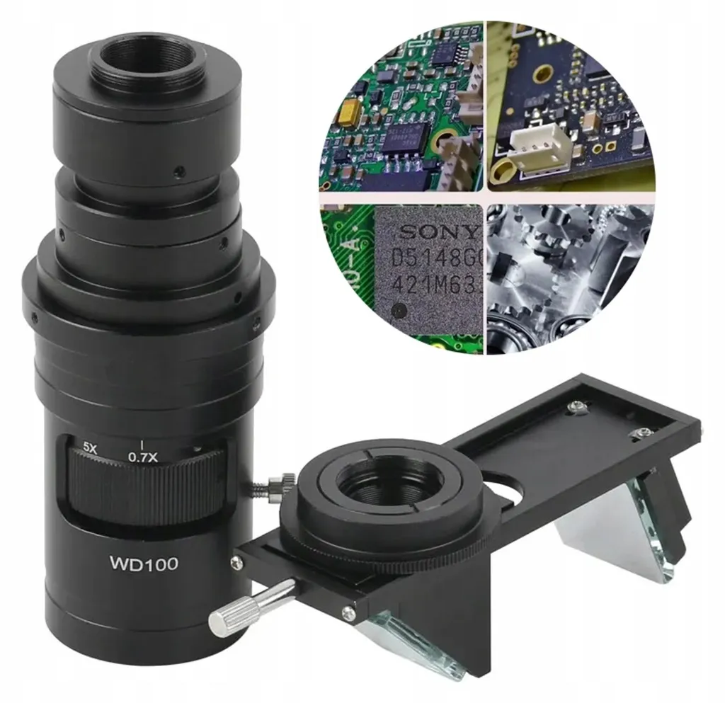Objectif 3D rotatif Rosfix WD100 zoom 0,7X-5X compatible caméras HDMI/USB