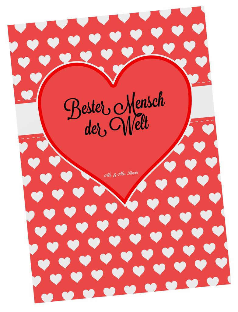 Mr. & Mrs. Panda Postkarte Mensch - Geschenk, Partner, Grußkarte, tollster, Ansichtskarten, Ehefrau, Postkarten, Valentinstag, Ansichtskarte, bild...