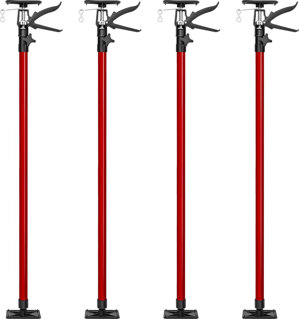 tectake® 4er-Set Teleskopstützen stufenlos höhenverstellbar Produktbild 