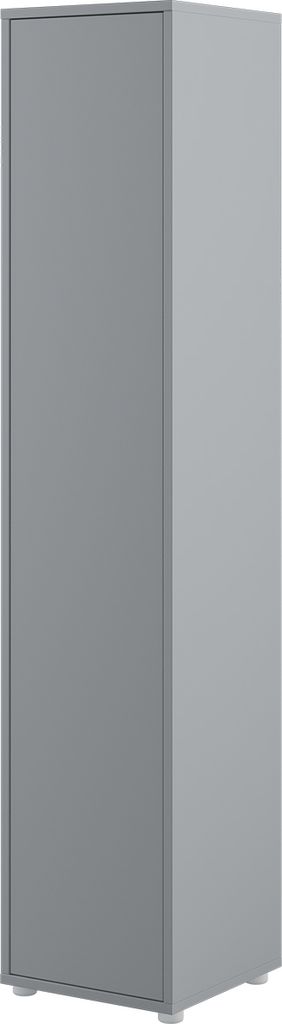 MEBLINI Schrank für Schrankbett Bed Concept - Hochschrank mit Regalen - BC-21 - Grau Matt