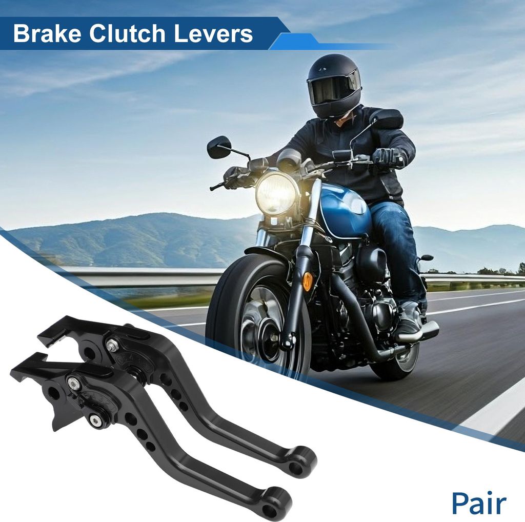 Kurz Brems Kupplungshebel für Kawasaki ZX-9R/ZX-9 1994-1997 6 Einstellbare Position Motorrad Lenker Bremshebel T6 6061 Aluminiumlegierung Schwarz ...
