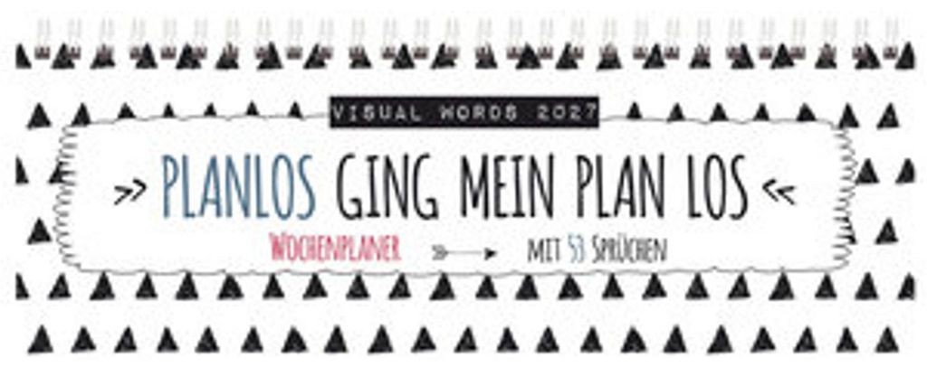 Calendrier de bureau horizontal Visual Words 2027 Image du produit 