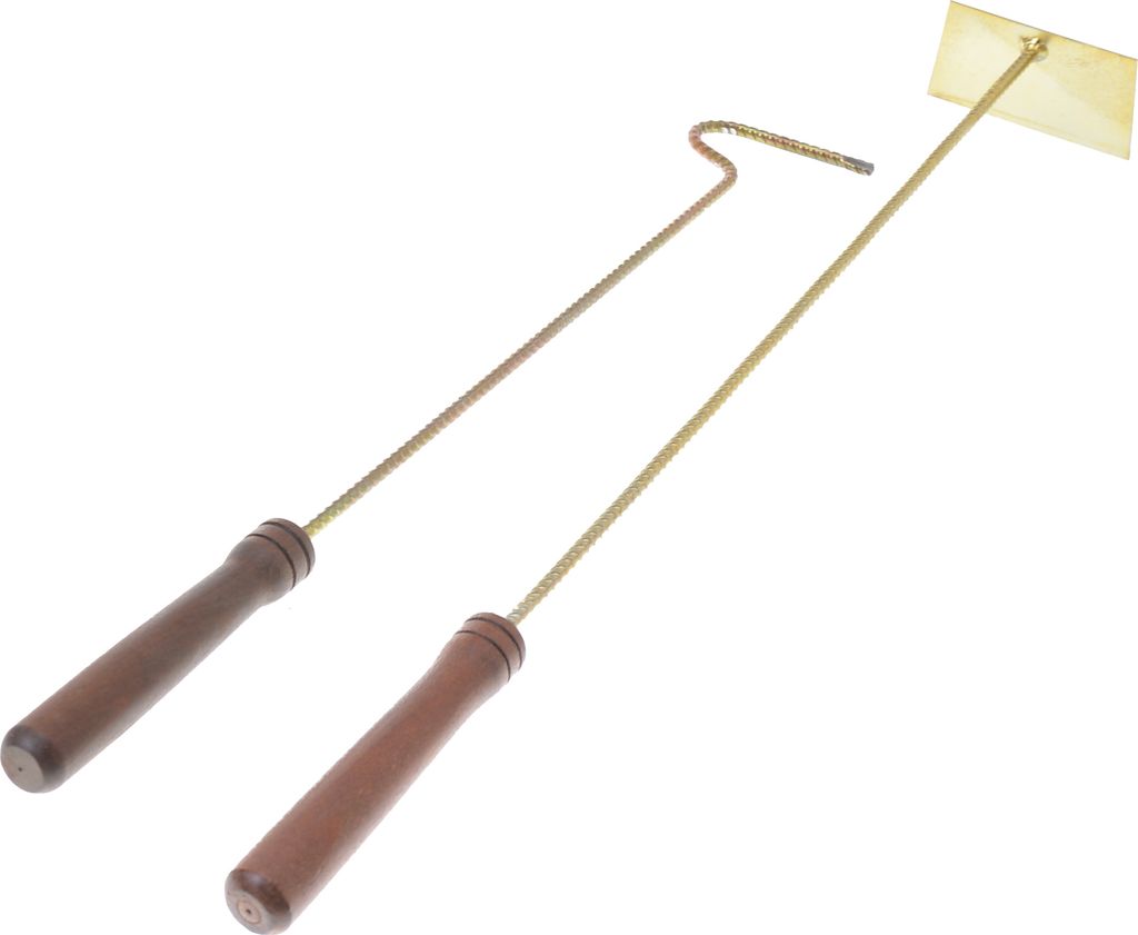 Aqbau Kaminbesteck Set 2tlg. Mit Schürhaken und Aschekratzer Verzinkt Kaminzubehör Modern | Kamin Besteck | Kaminwerkzeug