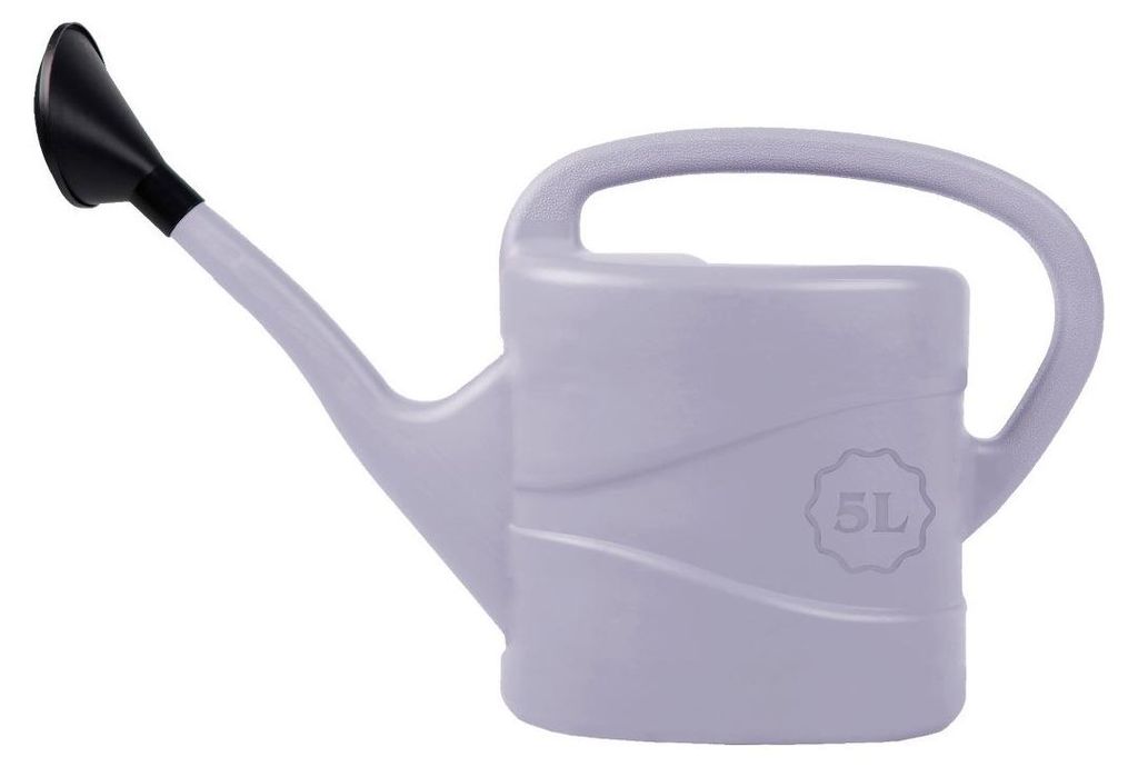 Gießkanne Kunststoff mit Besen flieder 5 Liter - Talentools Produktbild 