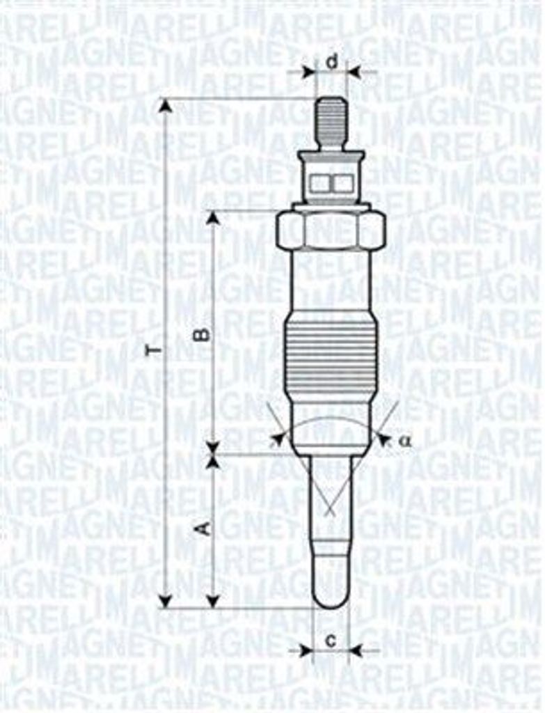 MAGNETI MARELLI 062580704304 Diesel Glühkerze für FORD Produktbild 