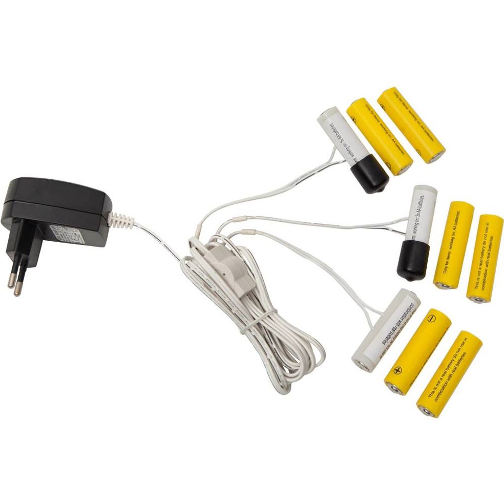 Eglo Kabel mit Stecker 3 Ausgänge für 3 x AA Batterie Productafbeelding 
