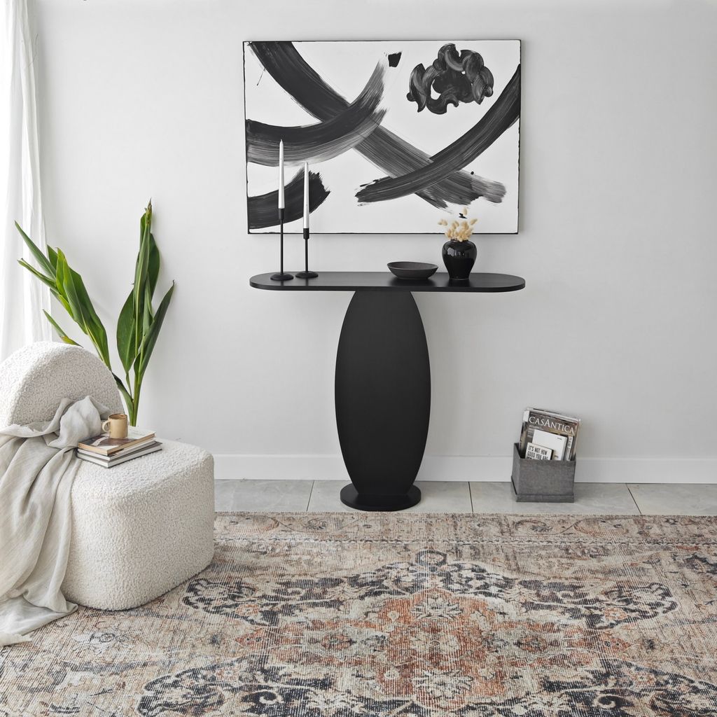 Skye Decor, Ellittica - Anthracite, Kommode, 100 % MELAMINBESCHICHTETE SPANPLATTEN, Anthrazit, 100 x 30 x 81 cm