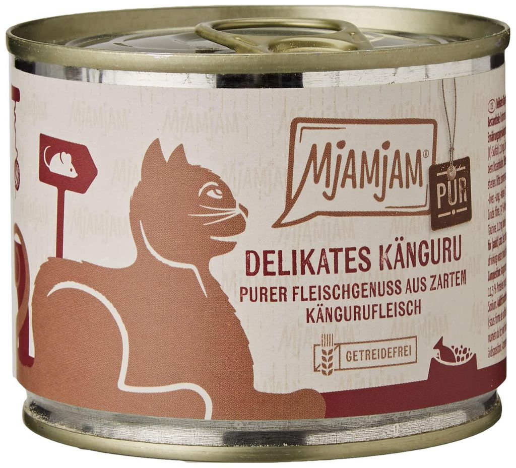 MjAMjAM - 6x200g kangourou pur nourriture humide naturelle Image du produit 