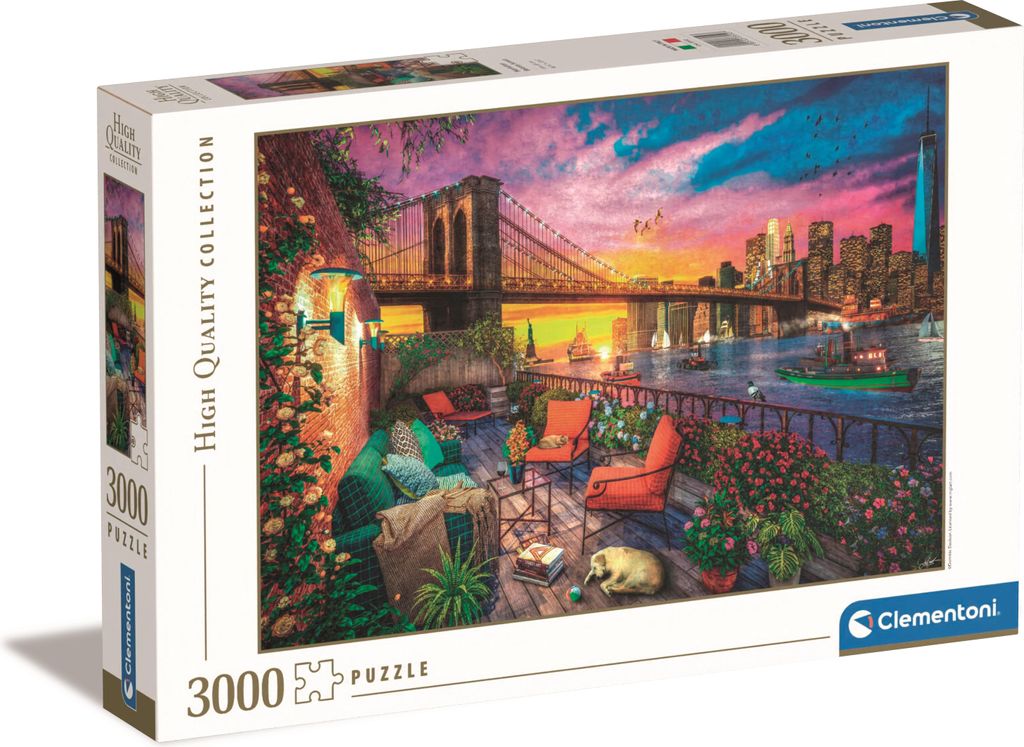 Tramonto a Manhattan: Puzzle 3000 pezzi di Clementoni Immagine del prodotto 