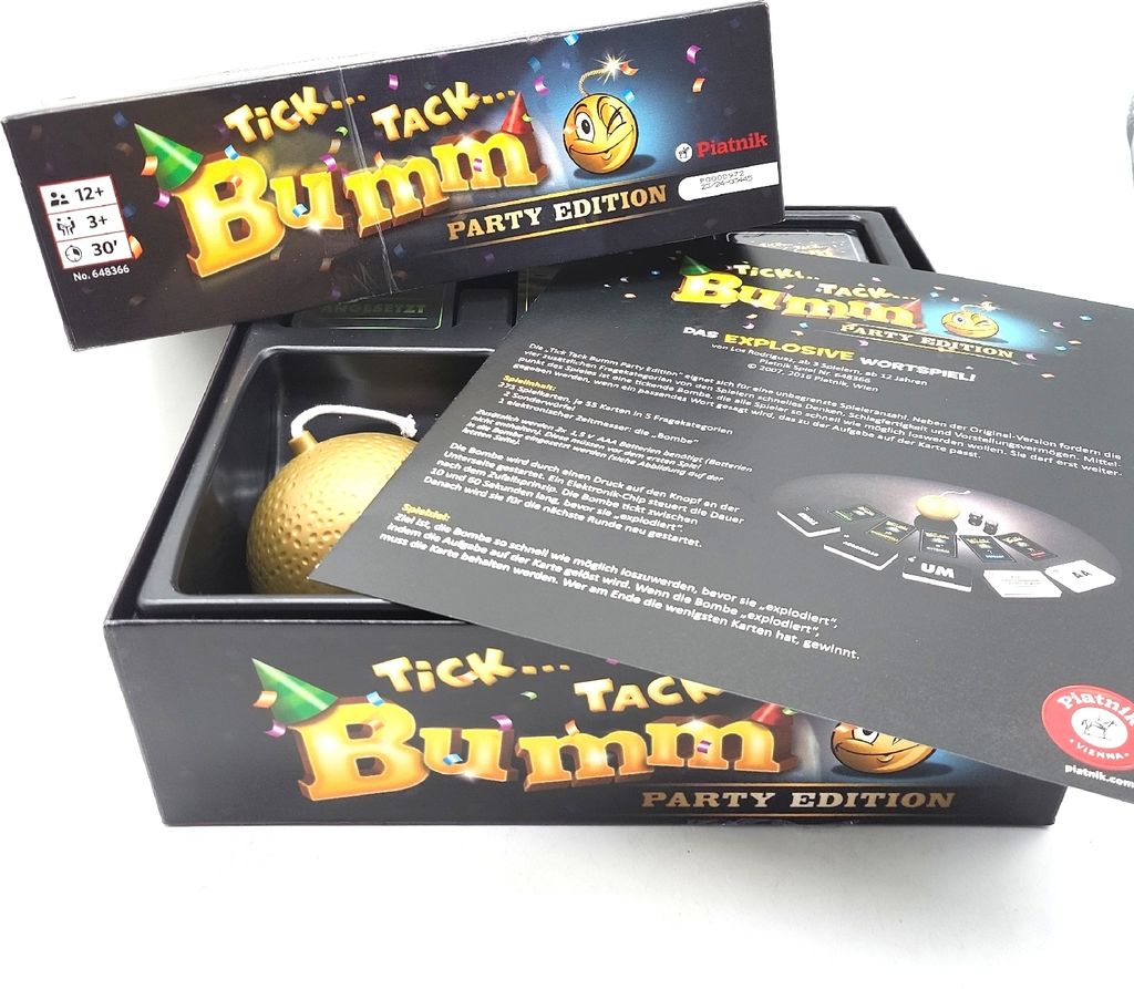 Piatnik 648366 Tick Tack Bumm Party Edition Familie Produktbild 