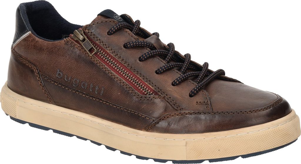 Bugatti HUBERTO Herrenschuhe Schnürschuhe Braun Freizeit, Schuhgröße:44 EU