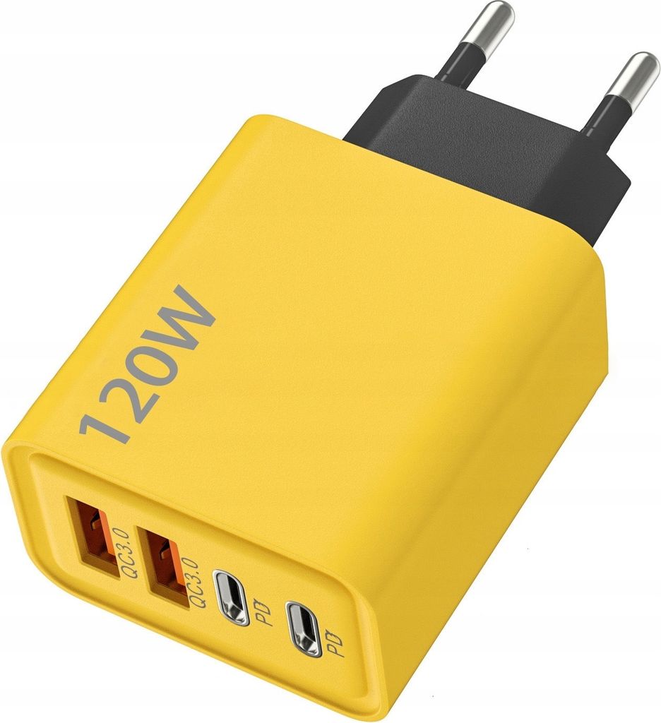 Caricabatterie USB rapido da 120 W, 4 porte (2x USB-A QC Immagine del prodotto 