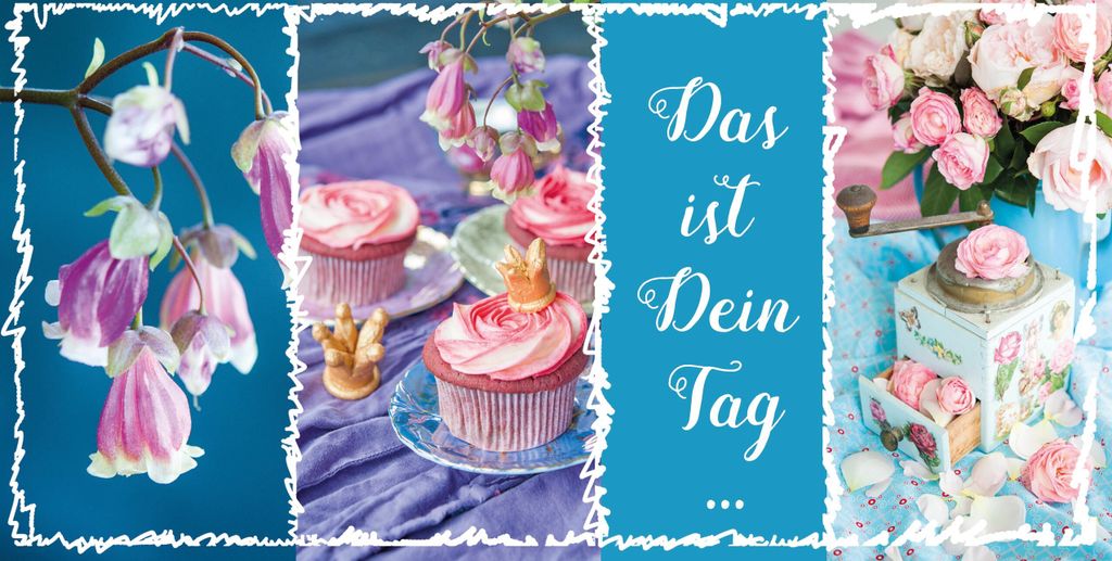 Das ist Dein Tag Glückwunschkarte mit Umschlag - Feelings Blumen