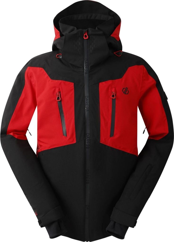 Regatta - "Assimilate" Skijacke für Herren RG12379 (S) (Schwarz/Leuchtend Rot)