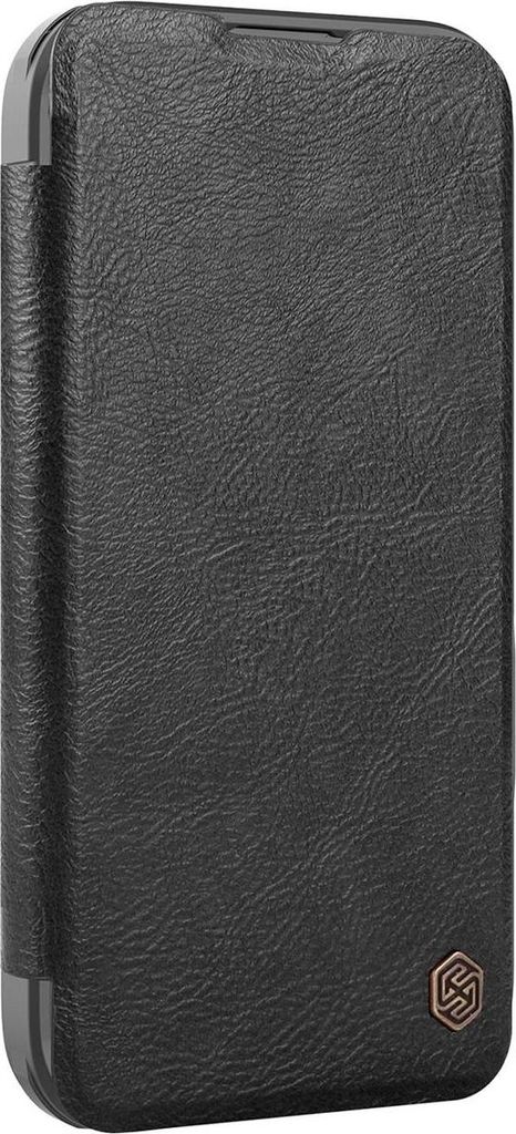Nillkin Qin Prop Leather iPhone 16 Case (black)