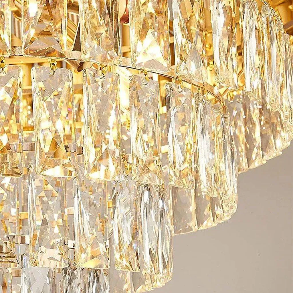 Suspension Gold 80cm Toolight - Solution Éclairage Chic pour Grand Salon - 4